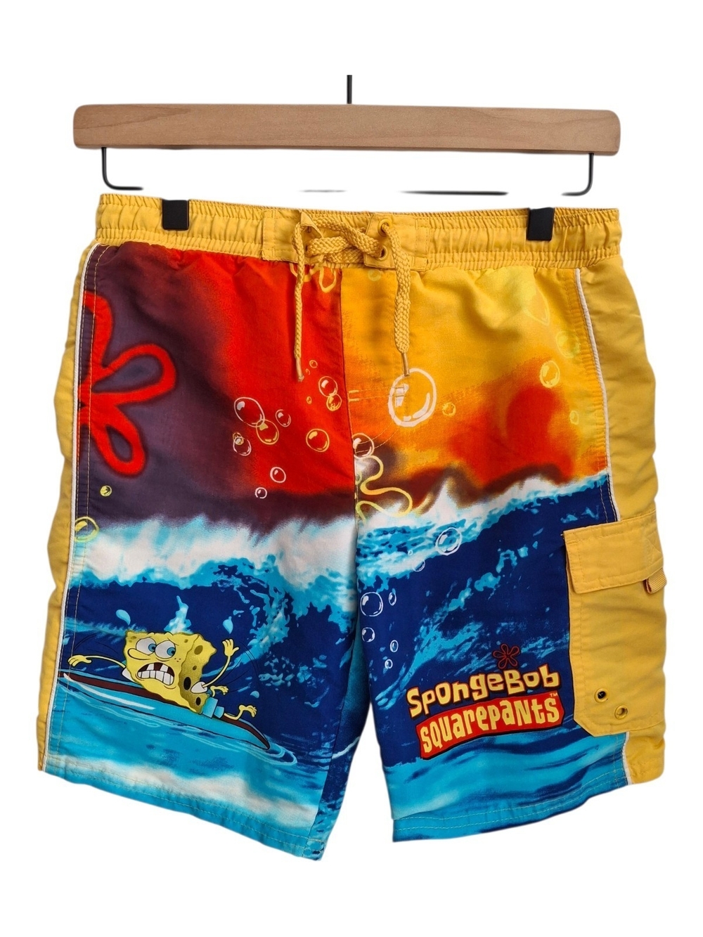 SpongeBob SquarePants Yellow Multi Kids Swim Shorts - Boys 6/7